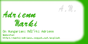 adrienn marki business card